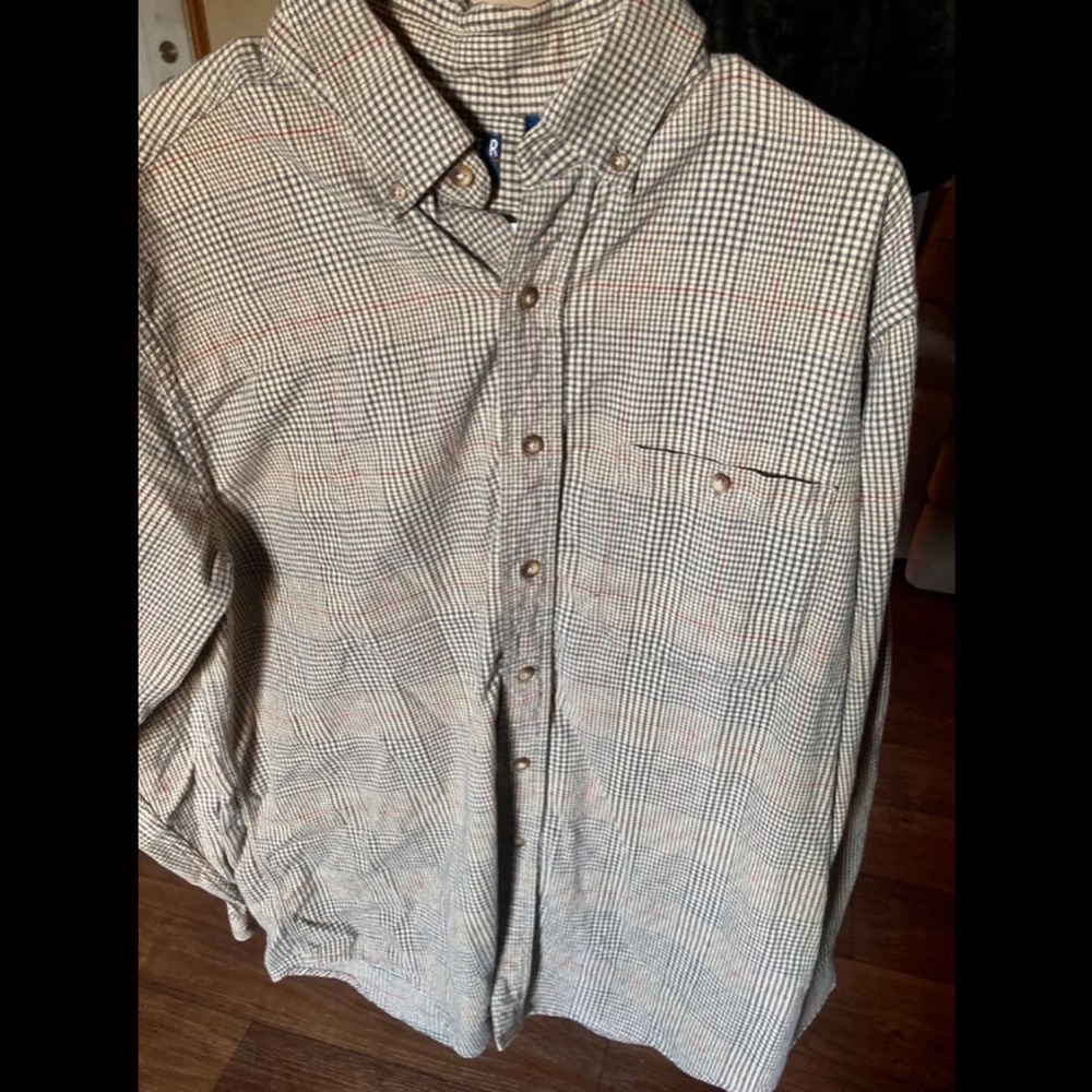 Tan lightweight flannel